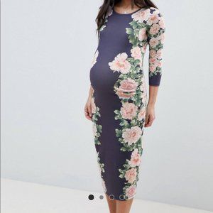 Bluebell Floral Peony Maternity Dress size…